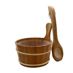 Sauna Wooden saunabowl+ladle