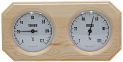 Sauna Thermo+Hygrometer pine